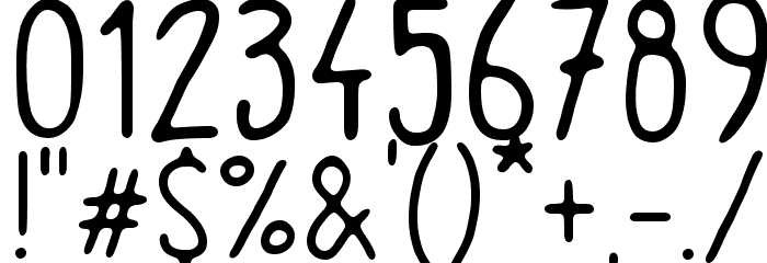 Pyjama Party Font OTHER CHARS