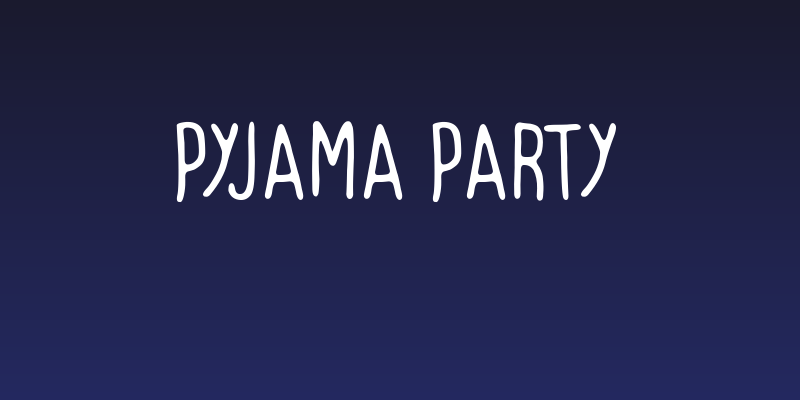 Pyjama Party Social Header