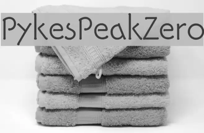 PykesPeakZero خط examples