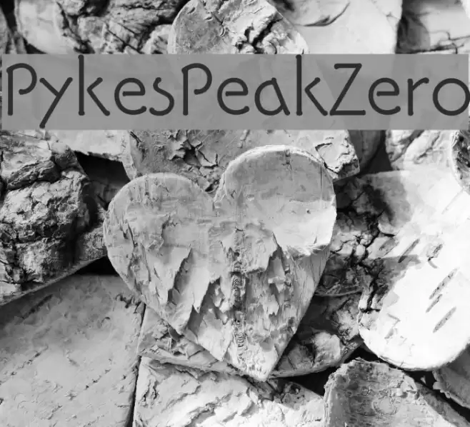 PykesPeakZero خط examples