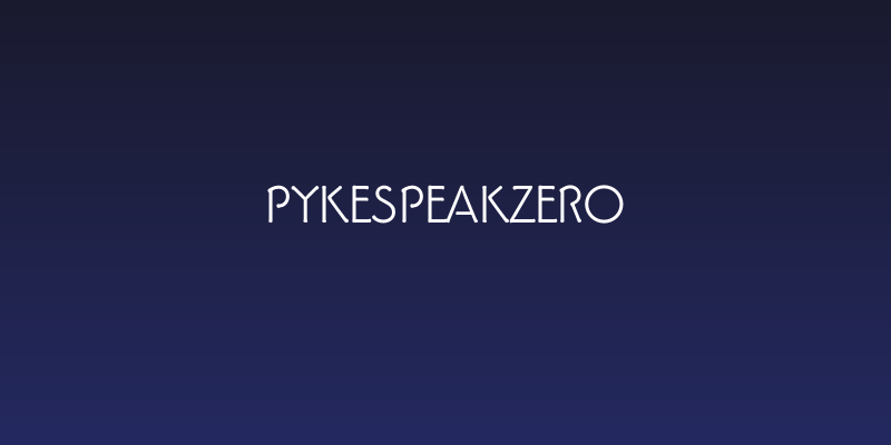 PykesPeakZero Social Header