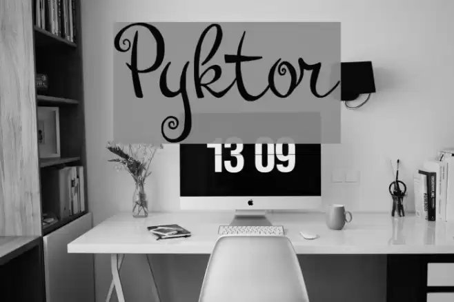 Pyktor Font examples