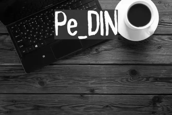 Pynkei_DIN Font examples