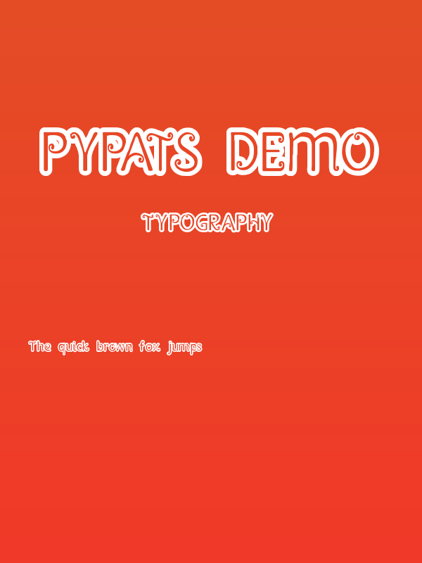 Pypats Demo Poster