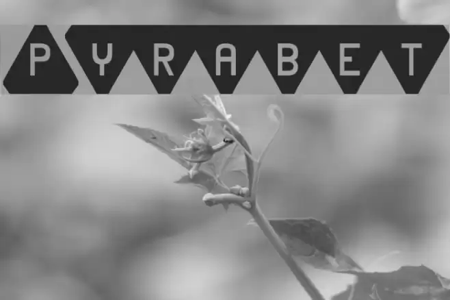 Pyrabet Font examples