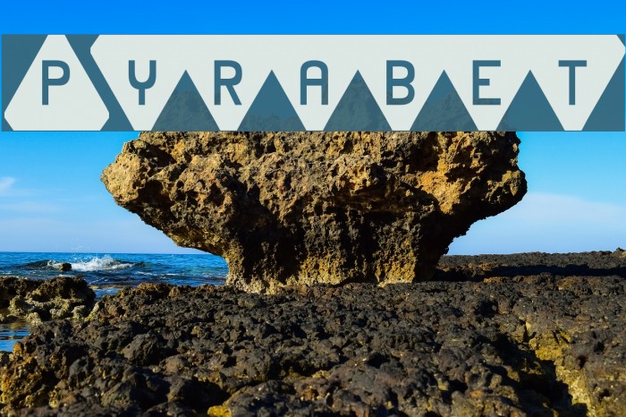 Pyrabet Font examples
