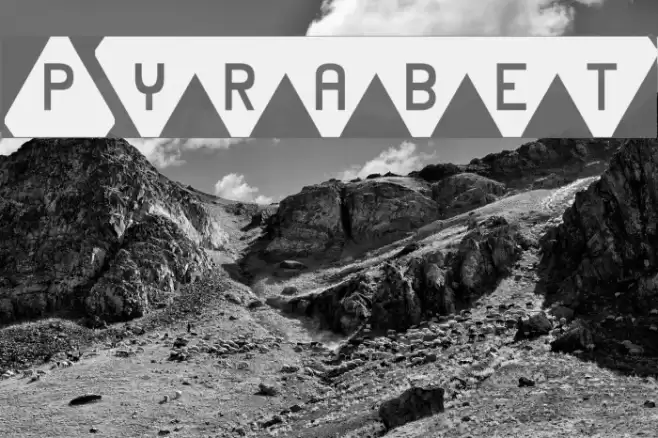 Pyrabet Font examples