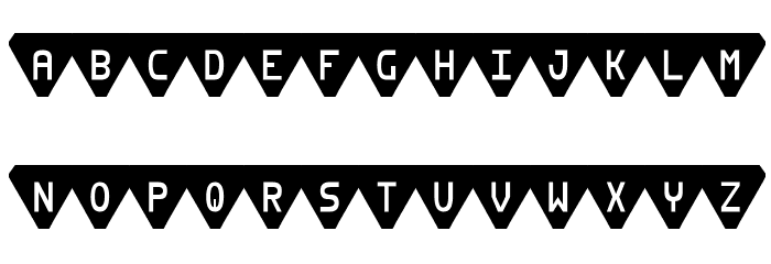 Pyrabet Font LOWERCASE