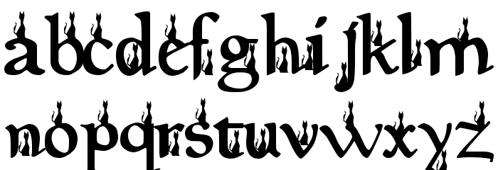Pyramid Purr Font LOWERCASE