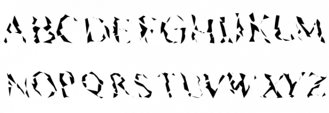 Pyramidhead Font Litere mari