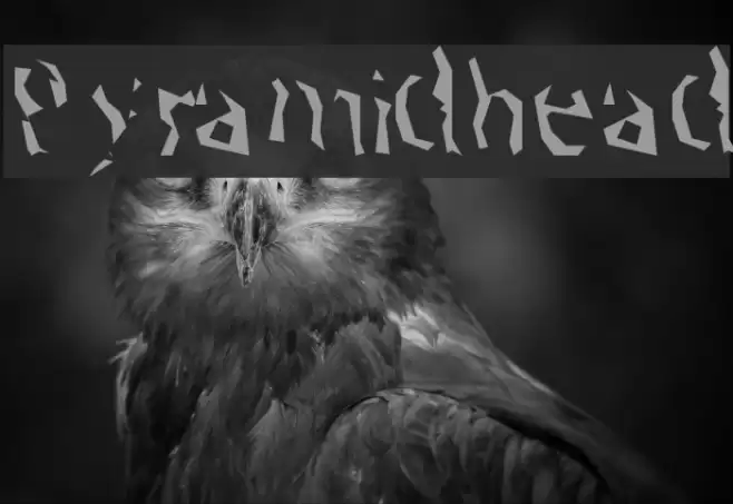 Pyramidhead Font examples