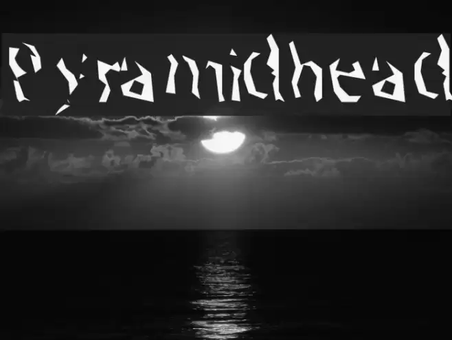 Pyramidhead Font examples