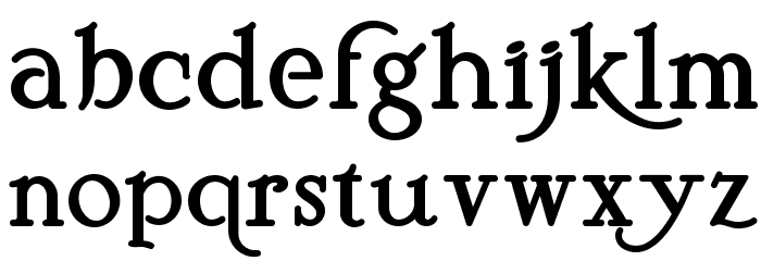 Pyriform Tones NF Font LOWERCASE