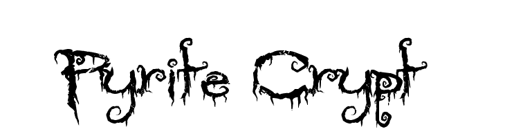Pyrite Crypt Font