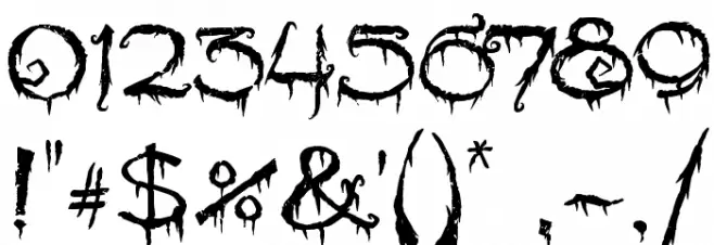 Pyrite Crypt Font OTHER CHARS