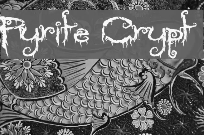 Pyrite Crypt Font examples