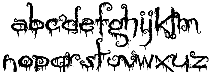Pyrite Crypt Font LOWERCASE