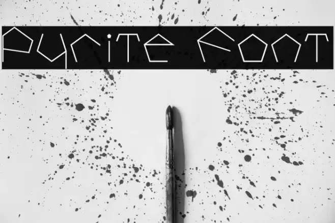 Pyrite Font Font examples