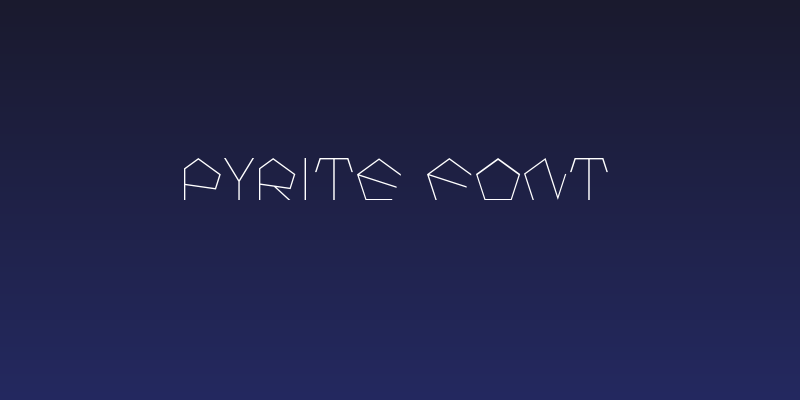 Pyrite Font Social Header