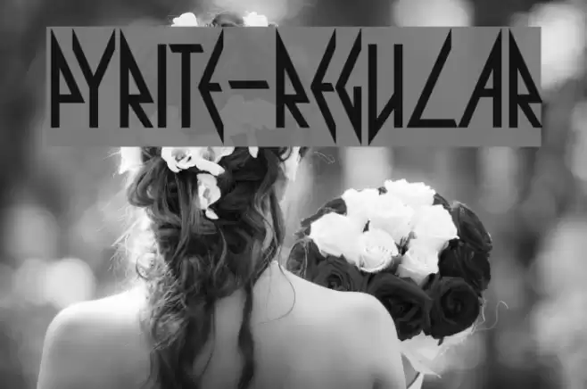 Pyrite-Regular Font examples