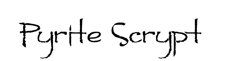 Pyrite Scrypt  Frei Schriftart Herunterladen
