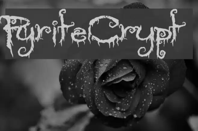 PyriteCrypt Font examples