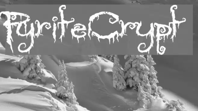 PyriteCrypt Font examples