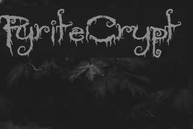 PyriteCrypt Font examples