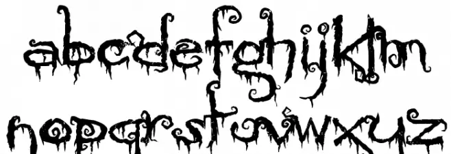 PyriteCrypt Font LOWERCASE