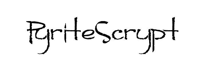 PyriteScrypt  フリーフォントのダウンロード
