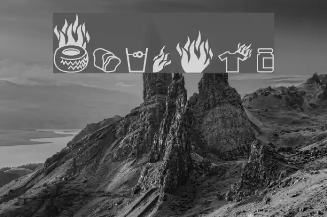 Pyrobats Font examples