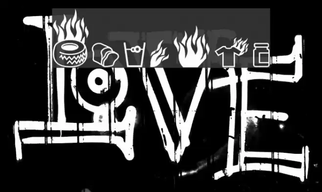 Pyrobats Font examples