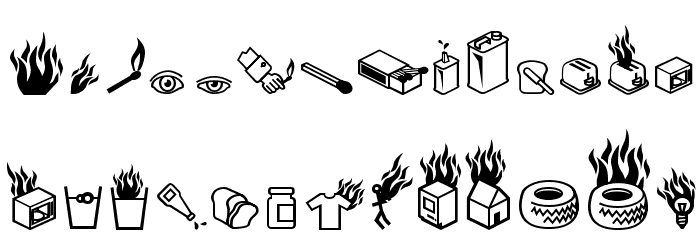 Pyrobats Font LOWERCASE