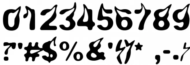 Pyromaani Font OTHER CHARS