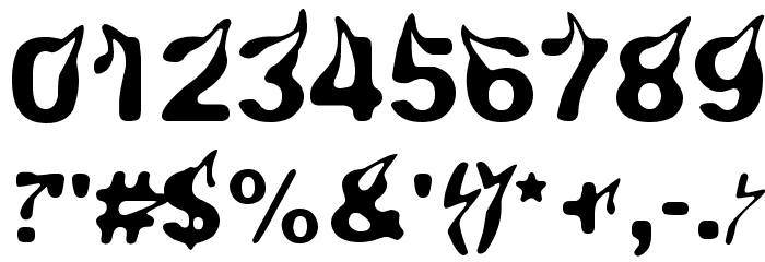 Pyromaani Font OTHER CHARS