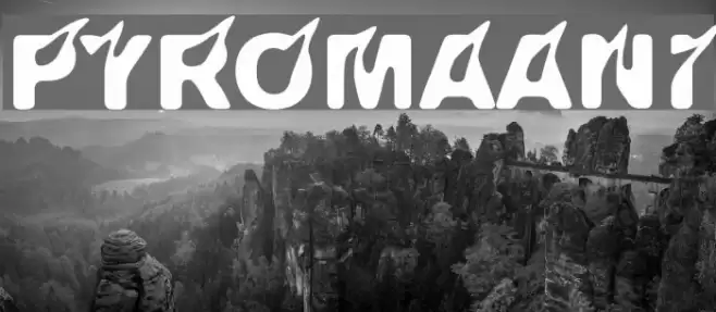 Pyromaani Font examples
