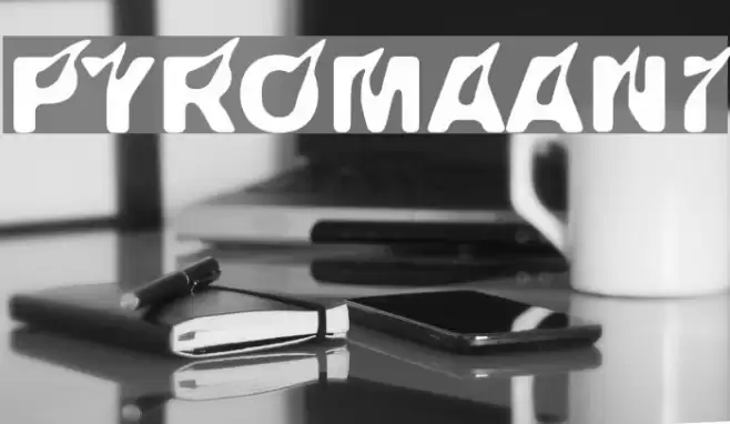 Pyromaani Font examples