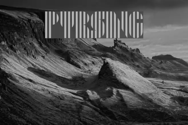 Pyrsing Font examples