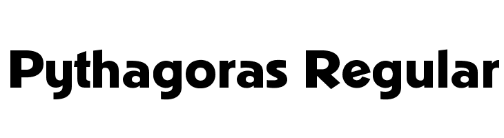 Pythagoras Regular Font