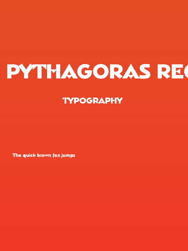 Pythagoras Regular Poster