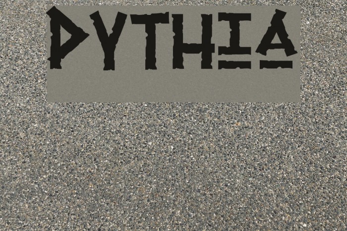 Pythia Font examples