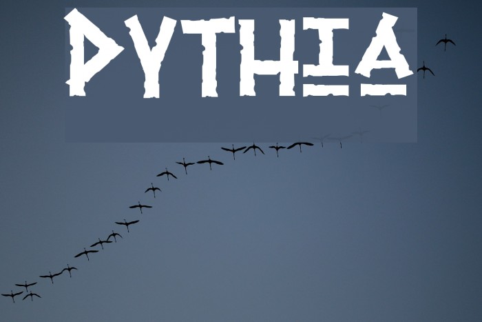 Pythia Font examples