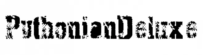 PythonianDeluxe  font caratteri gratis