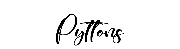 Pyttons  Frei Schriftart Herunterladen