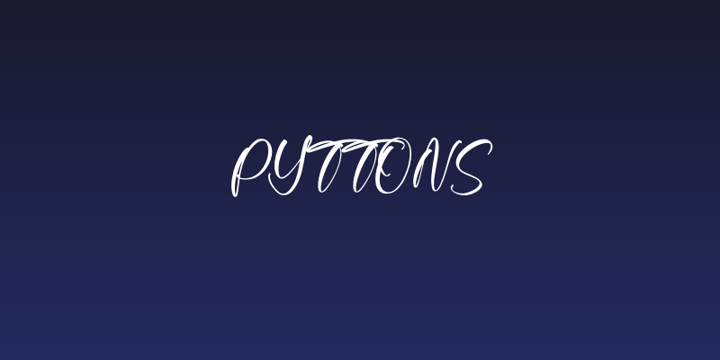 Pyttons Social Header