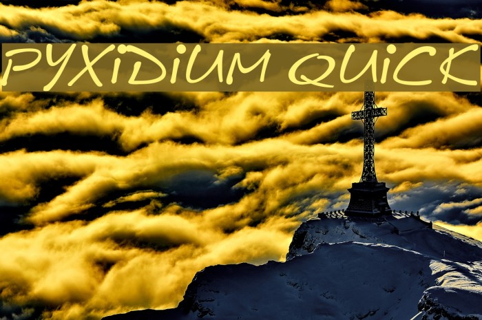 Pyxidium Quick Font examples