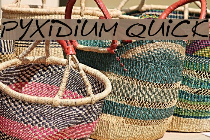 Pyxidium Quick Font examples