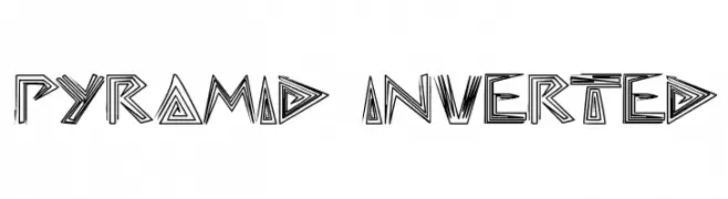pyramid inverted  Fuentes Gratis Descargar