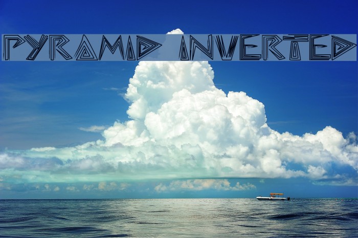 pyramid inverted Font examples