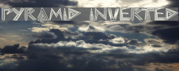 pyramid inverted Font examples